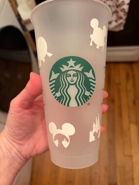Starbucks Disney 4 parks and snacks tumbler glow in the dark cup